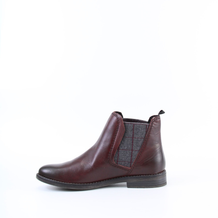 Ботинки челси бордовые на низком кабулке MARCO TOZZI 